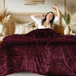 Velvet Wine Super Soft All Season Premium AC Blanket