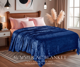Cobalt Blue Super Soft All Season Premium AC Blanket