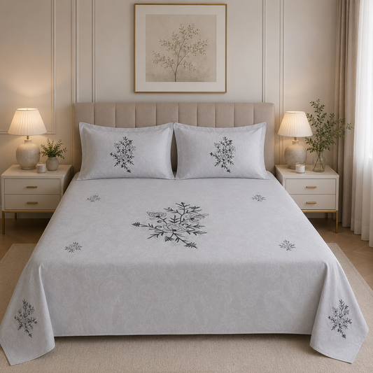 Timeless Flora (100% Cotton bedsheet)