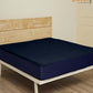 Blue Solid Terry Mattress Protector