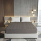 Brown 100% Waterproof Cotton Feel Ultrasonic Quilted Fitted Mattress Protector