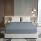 Grey 100% Waterproof Cotton Feel Ultrasonic Quilted Fitted Mattress Protector