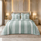 Misty Sage Luxe Bedsheet From JS Home Finishing with 2 matching pillow covers
