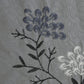 JSHOMEFINISHING Premium Embroidered Cotton Blend Bedsheet with 2 Quilted Pillow Covers | Soft & Breathable Double Bed Bedsheet | Elegant Silver Floral Embroidery | Luxury Bedding Set | Grey