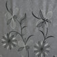 JSHOMEFINISHING Premium Embroidered Cotton Blend Bedsheet with 2 Quilted Pillow Covers | Soft & Breathable Double Bed Bedsheet | Elegant Floral Vine Embroidery | Luxury Bedding Set | Light Grey