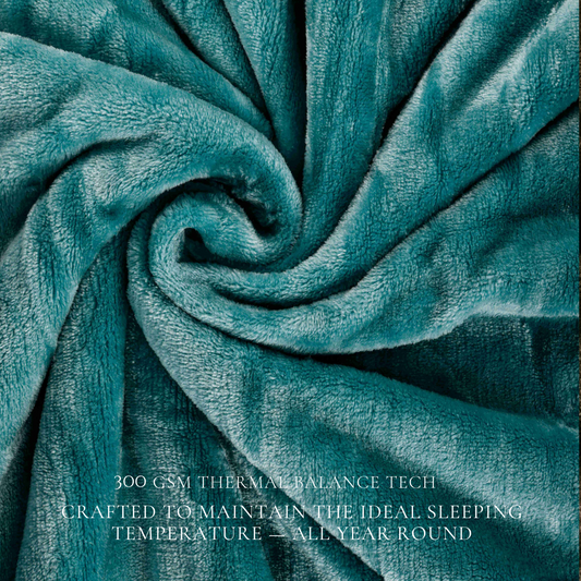 Clouded Blue - Super Soft All Season Premium AC Blanket